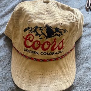 Coors light banquet Rockies corduroy hat NWT
